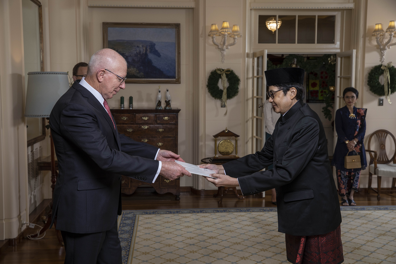 New Indonesian Ambassador to Australia and Vanuatu Presents Credentials