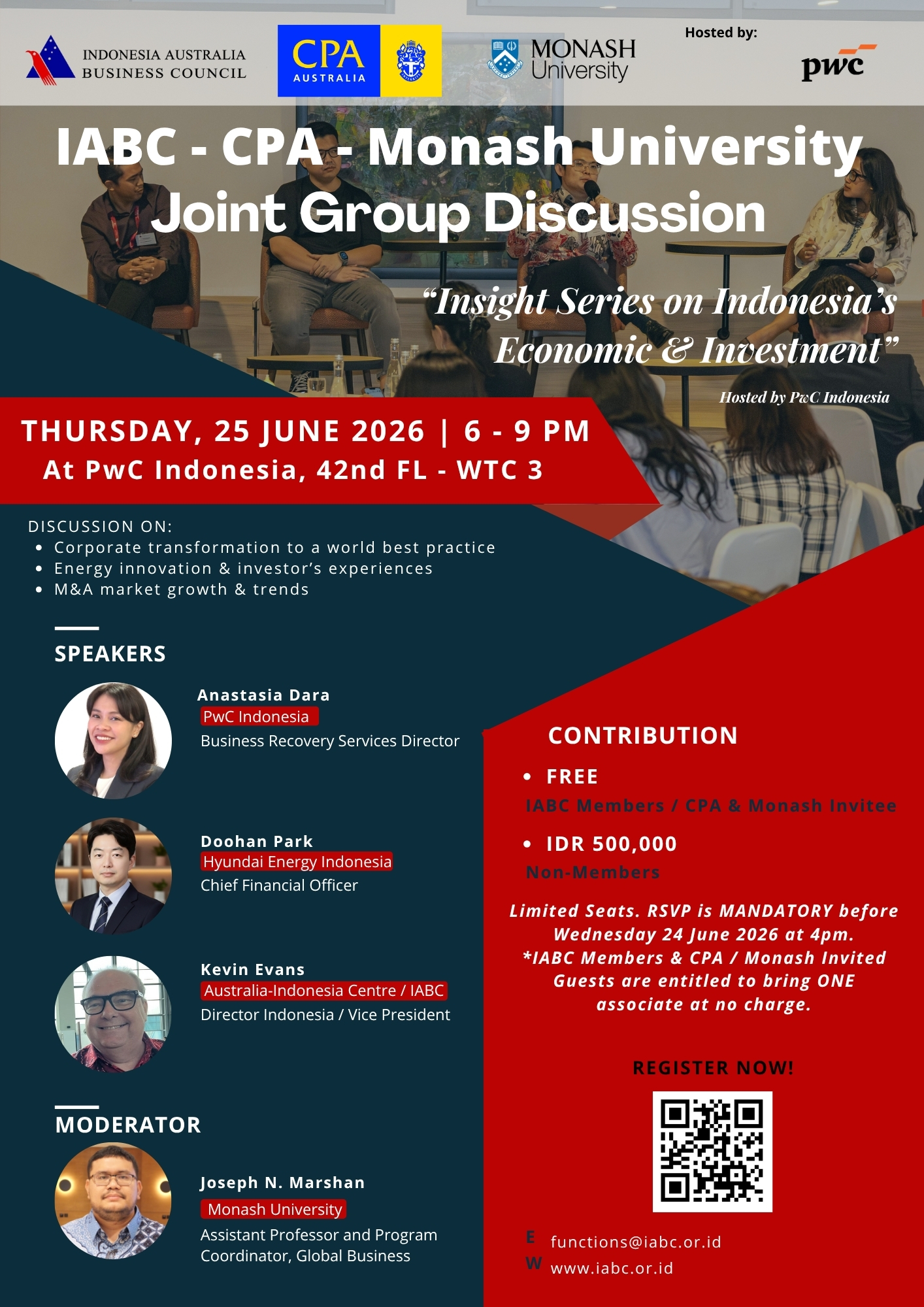pIABC - CPA - Monash University Joint Group Discussion: Insight Series on Indonesia’s Economic & Investment